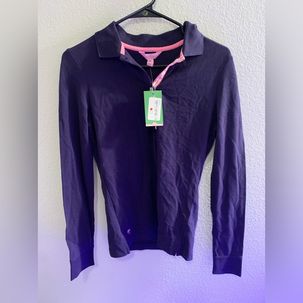 Lily Pulitzer Sweetie Polo Long Sleeve NWT